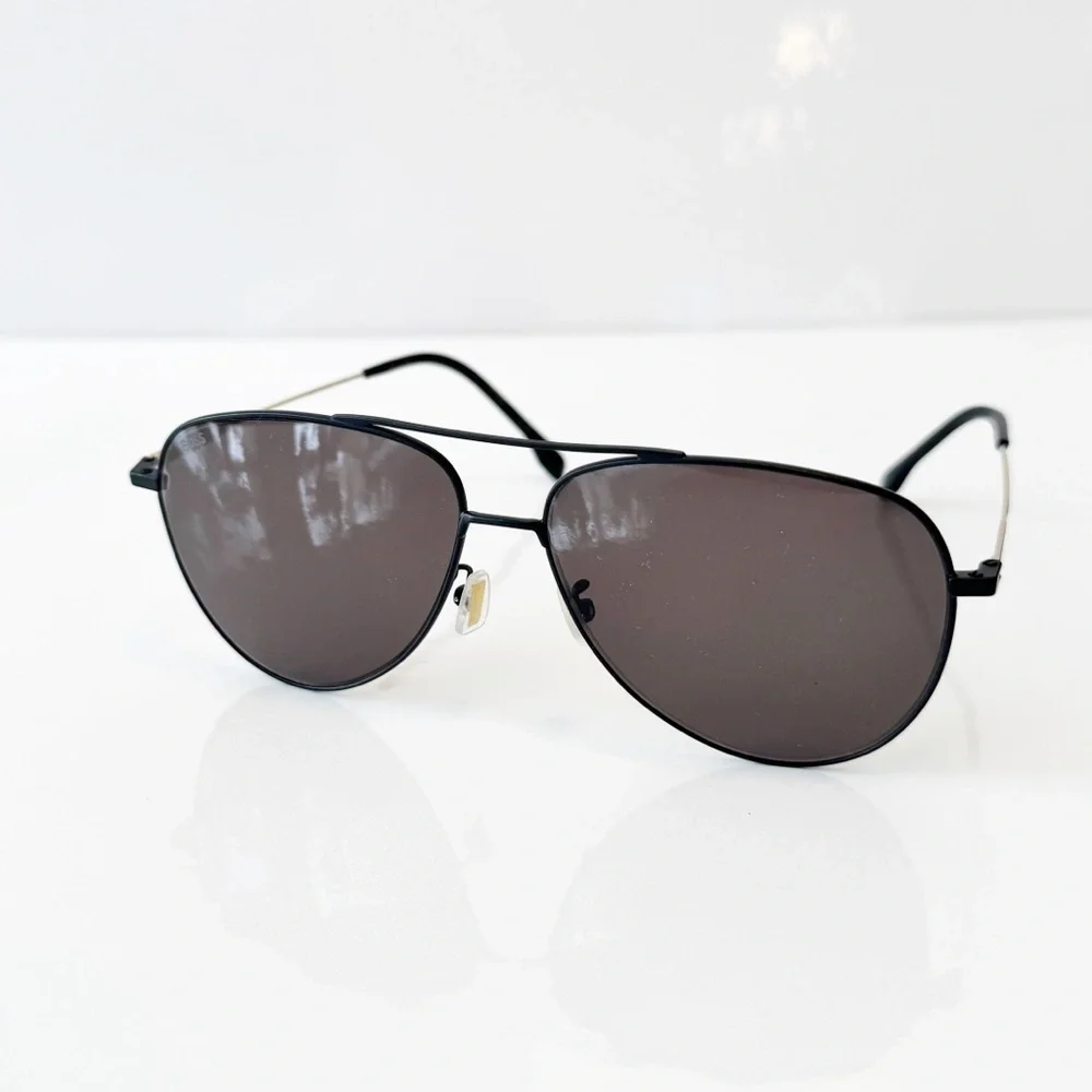 Hugo Boss Grey Pilot Men's Sunglasses  BOSS 1558/O/F/S 0I46/IR 63